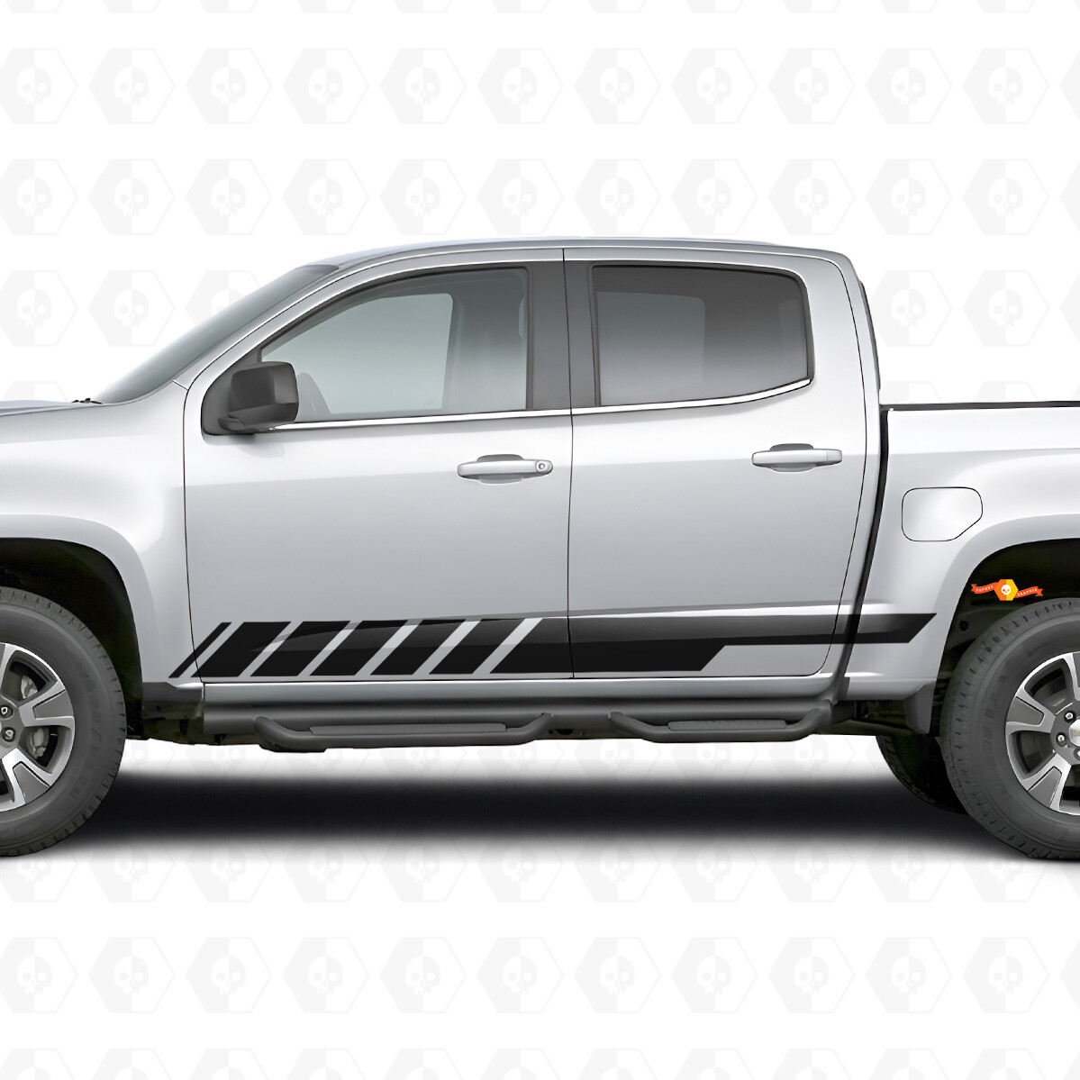 Schräge Rennstreifen für Türen & Schweller für Chevrolet Colorado 2. Generation 2015-2022