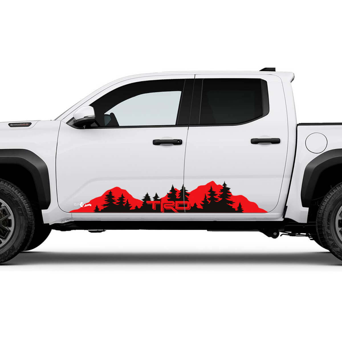 TRD Off Road Side Mountains Bäume Rocker -Panel Aufkleber für Toyota Tacoma
