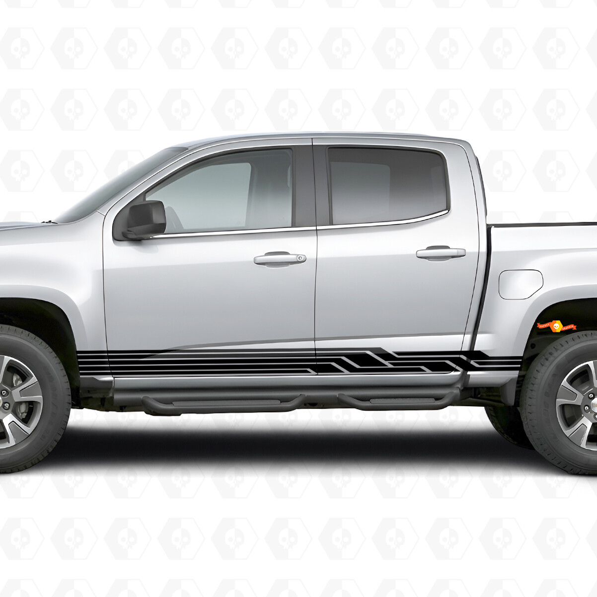 Angular Lightning Tür- & Schweller-Vinylstreifen für Chevrolet Colorado 2. Generation 2015-2022