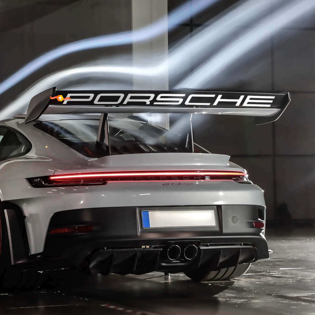 Weissach-Stil Heckflügel Vinylaufkleber für Porsche GT3 RS