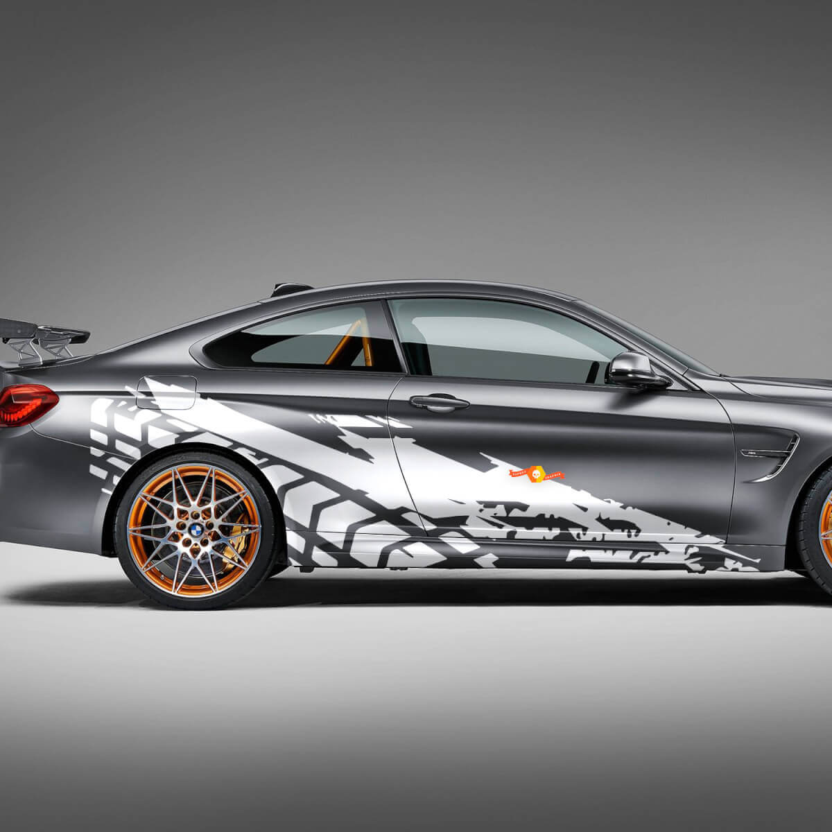 Seitentüren Hinterräder Spuren Vinyl Aufkleber passend für BMW Modelle usw.
