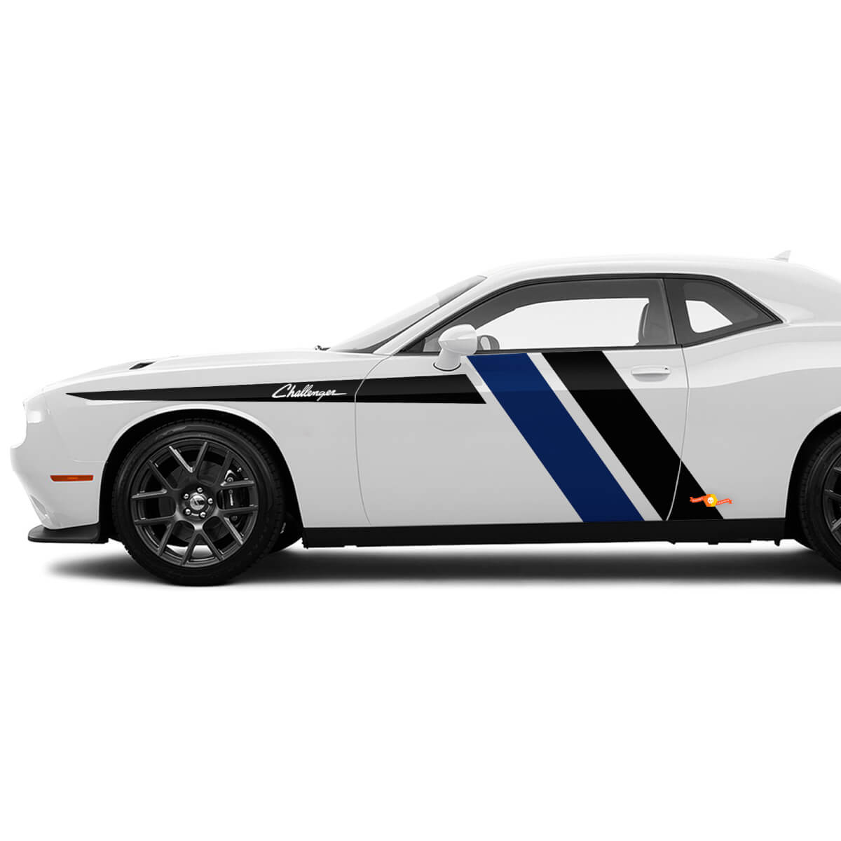 Zwei Farben Seitenaufkleber Akzentstreifen für Dodge Challenger
