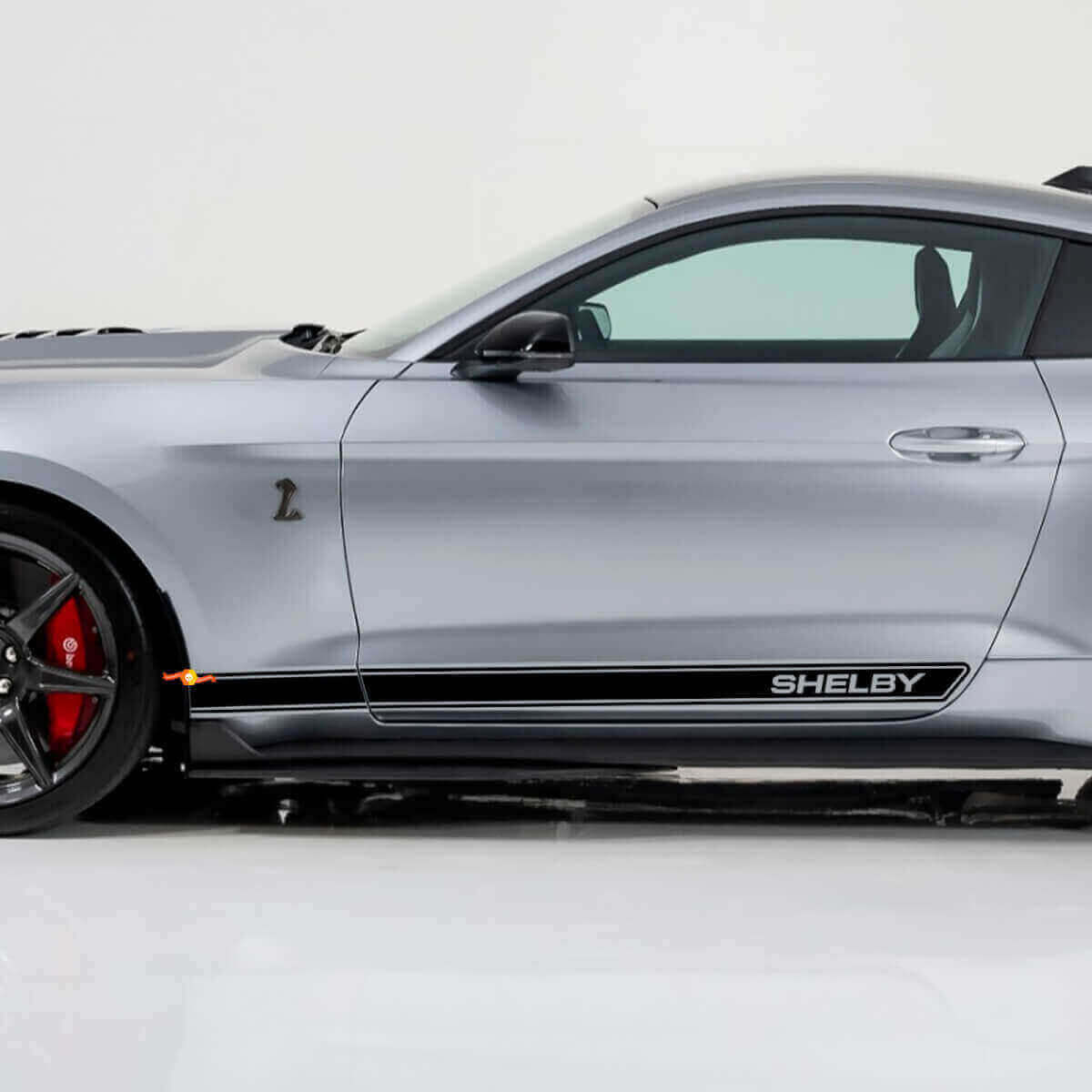 Shelby Kontur Seitenschweller-Streifen Vinyl-Aufkleber Set für Musclecar Musclecarmodel