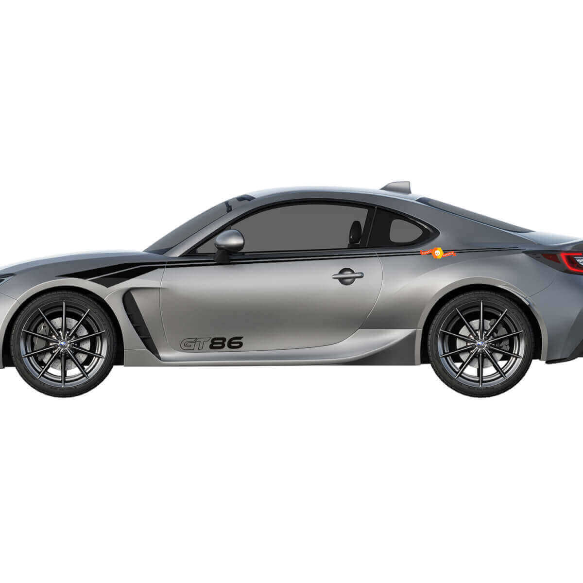 Racing gebogene Streifen Seiten-Vinyl-Aufkleber-Kit für Toyota GT86