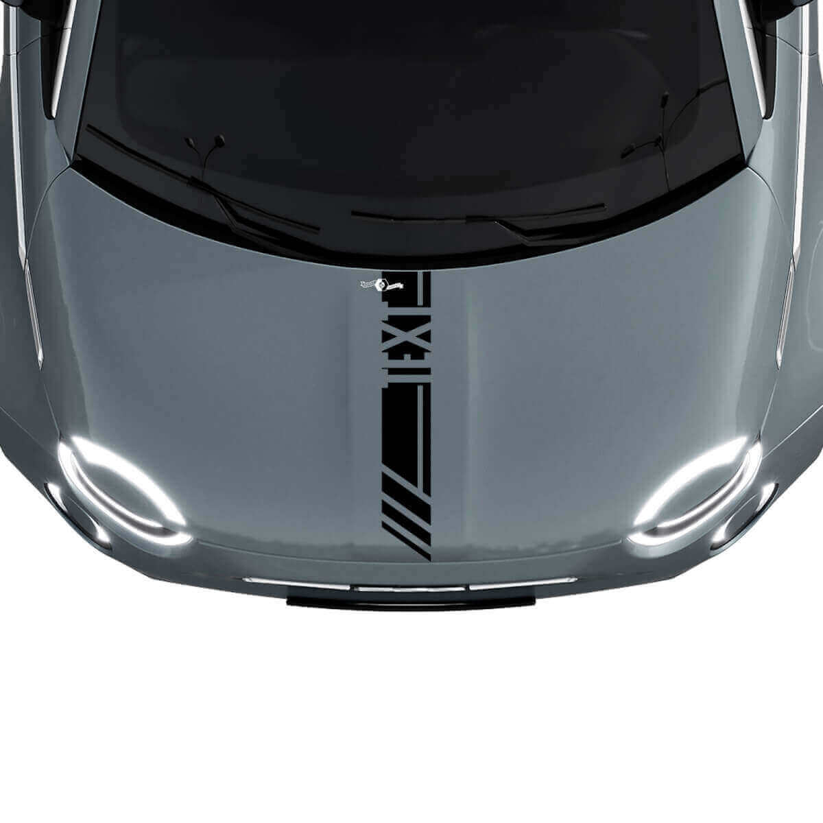 Individuelle Text-Motorhauben-Rennstreifen-Aufkleber-Grafiken für Fiat 500