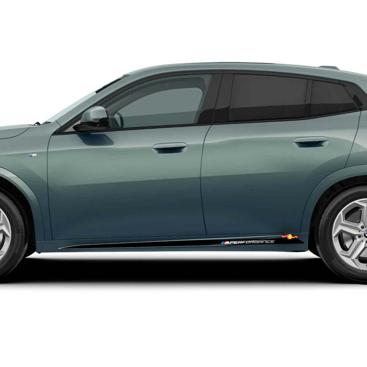 M Performance Style Seitenrock-Streifen Vinyl-Aufkleber für BMW X2 U10