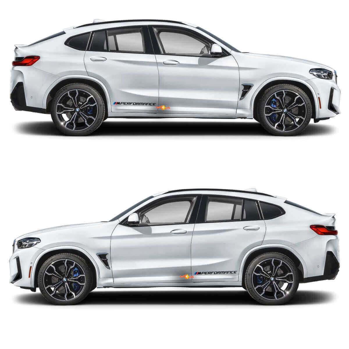2x M Performance Vinyl Aufkleber für BMW X4M
