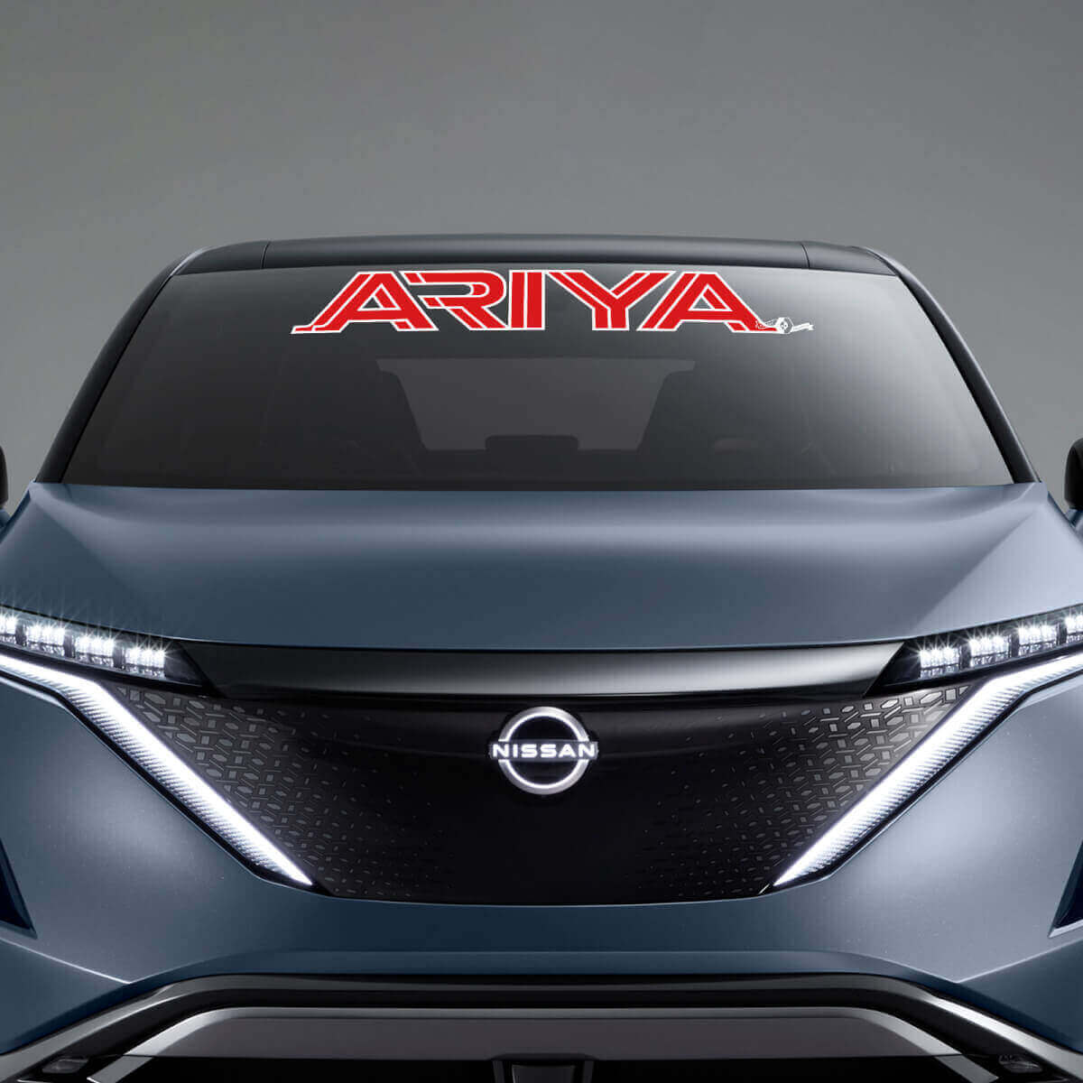 Markenbeschriftung Windschutzscheiben-Grafik Aufkleber 2 für Nissan ARIYA