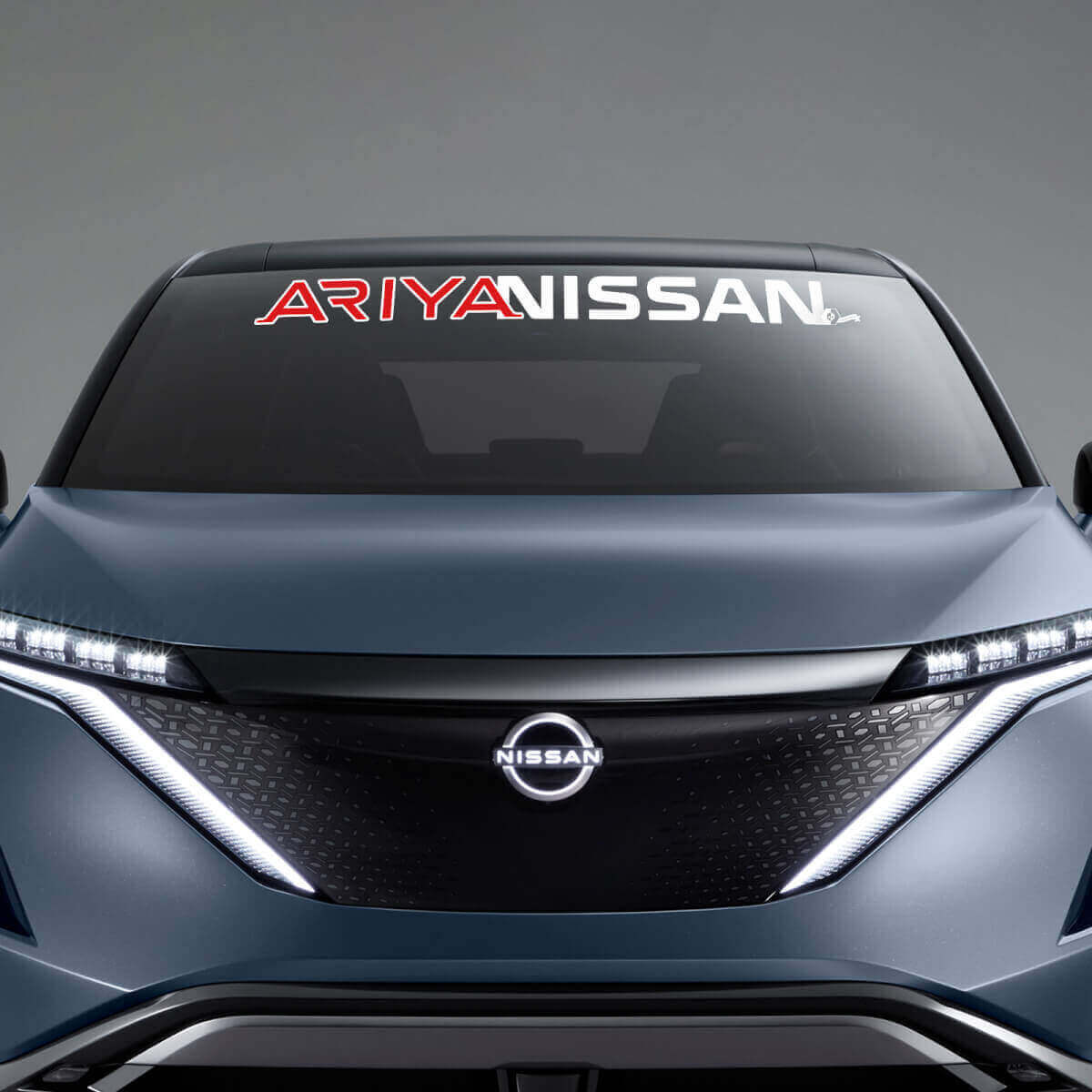 Markenbeschriftung Windschutzscheiben-Grafik Aufkleber 3 für Nissan ARIYA