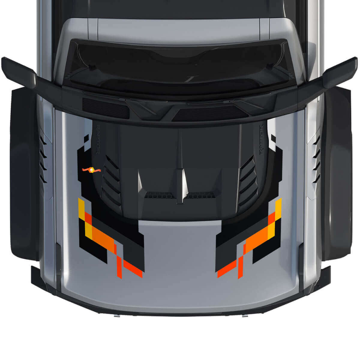 Motorhauben-Grafik-Kit Vinyl-Aufkleber 2 für Ford Bronco Raptor