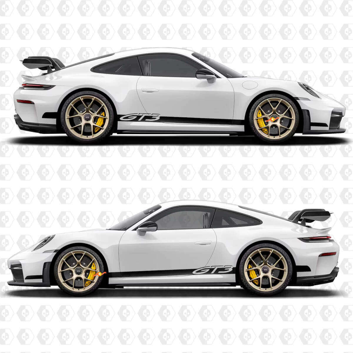 GT3 Streifen Seitenaufkleber Kit für Porsche 991 GT3
