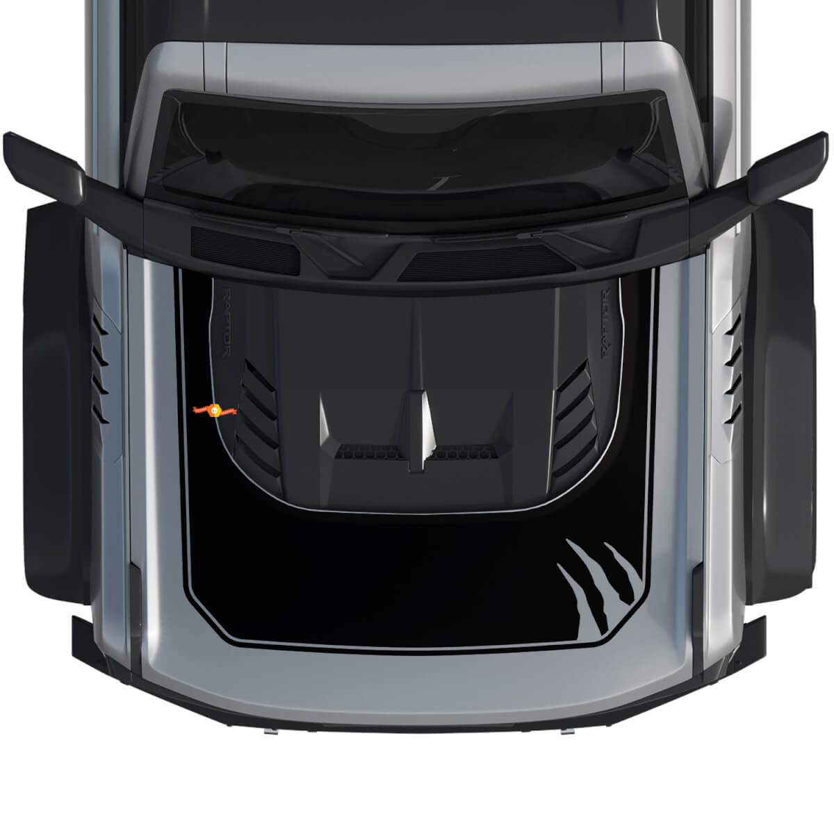 Motorhaube Bronco Raptor Klauen Wrap Grafik Aufkleber für Ford Bronco
