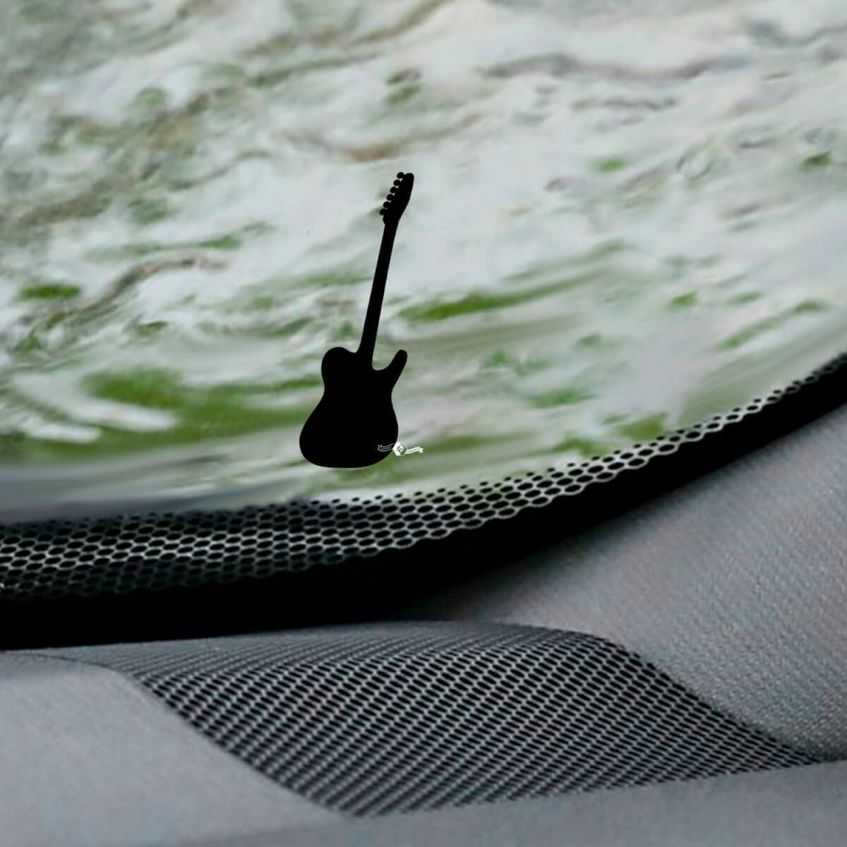 Gitarre Jeep Wrangler Windschutzscheibe Easter Egg Ecken Aufkleber - Individuelle Vinylgrafik
