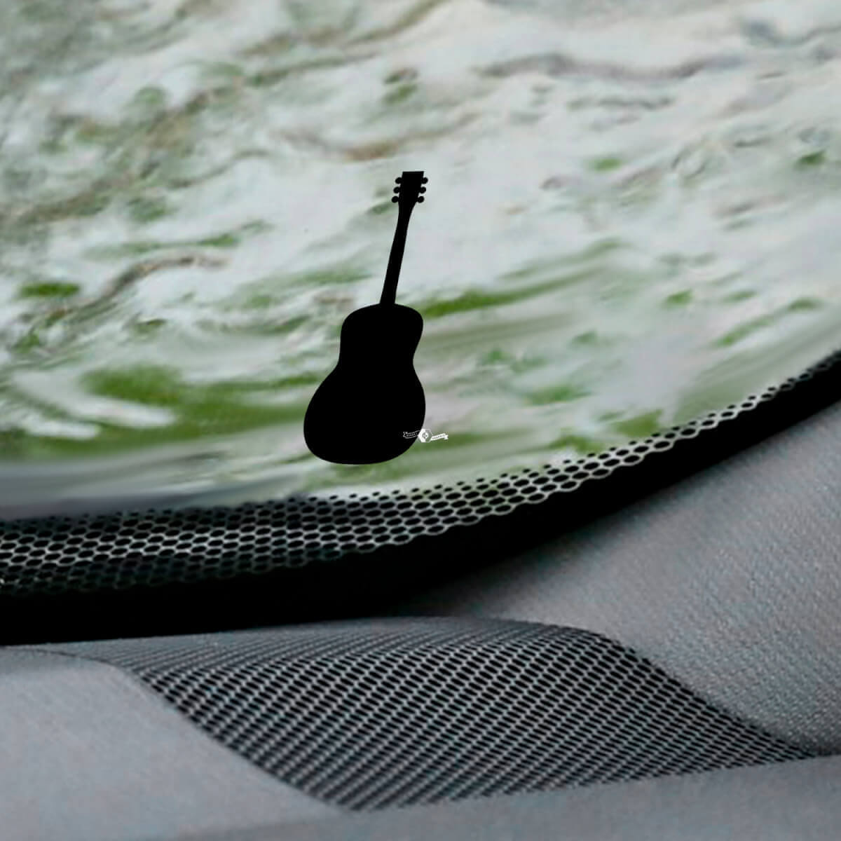 Gitarren Jeep Wrangler Windschutzscheibe Easter Egg Ecken Aufkleber - Individuelle Vinylgrafik 2
