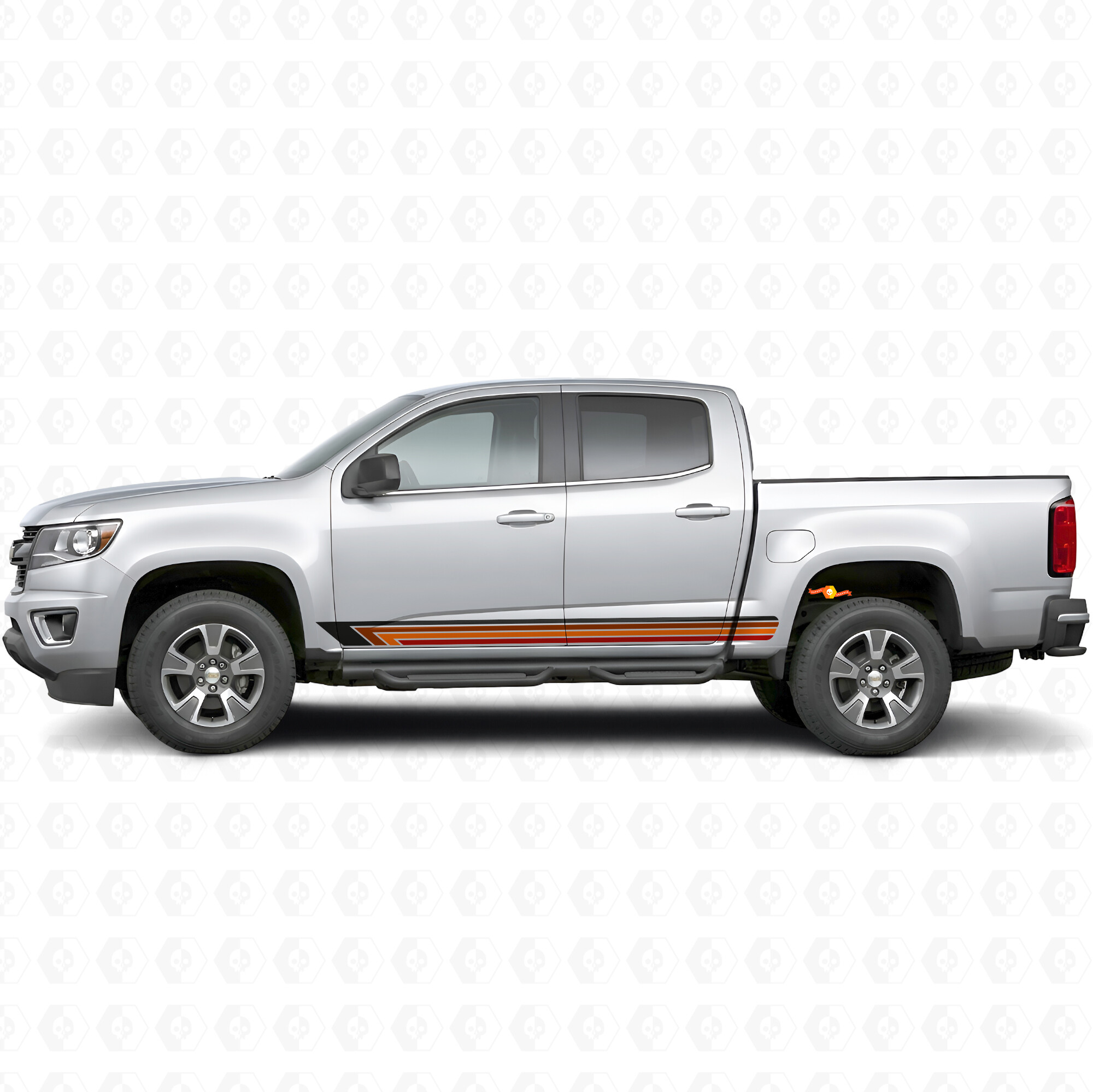 Vintage Band Tür- & Schweller-Vinylstreifen für Chevrolet Colorado 2. Generation 2015-2022