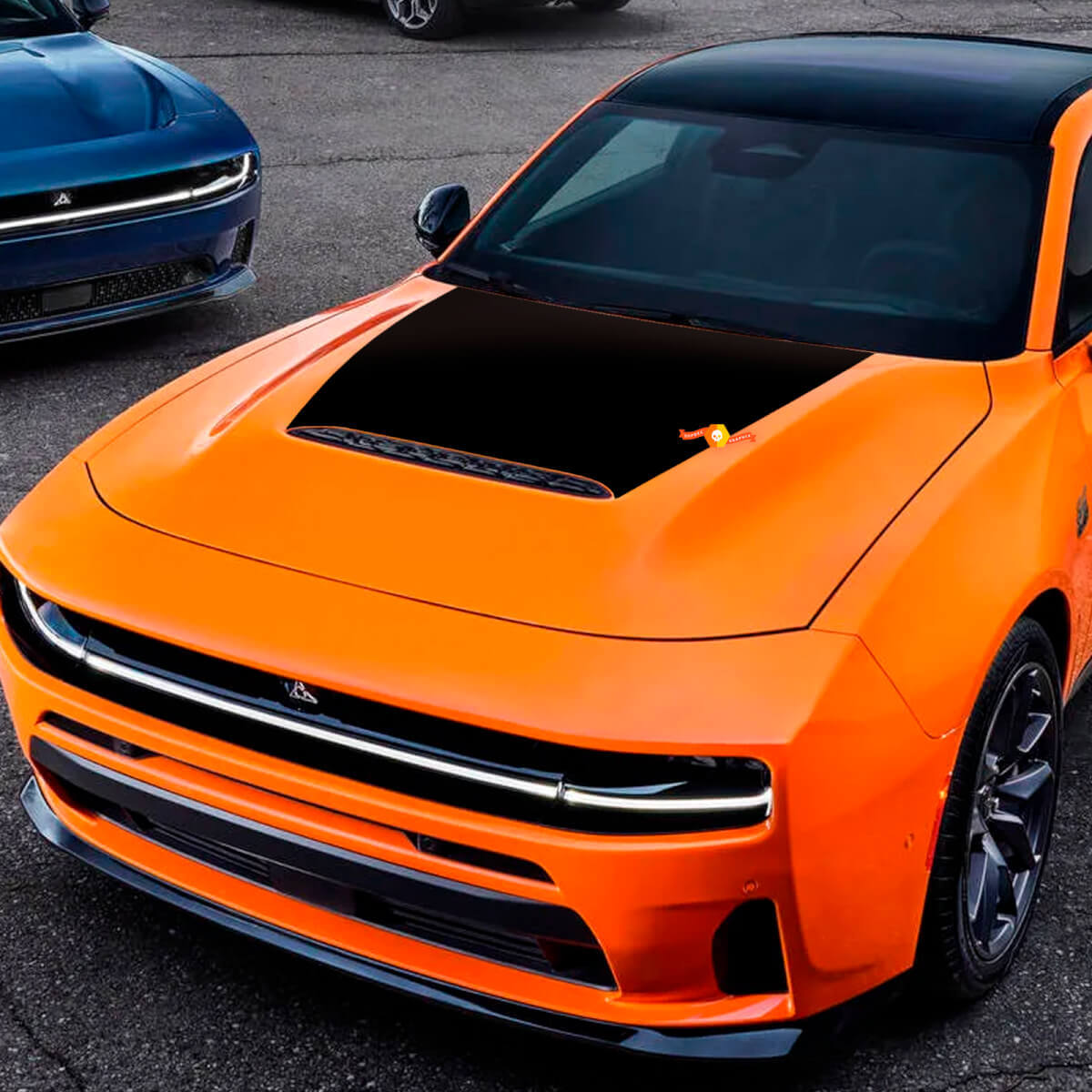 Sechser-Pack Motorhaubenverkleidung Vinylaufkleber Grafik für Dodge Charger Daytona
