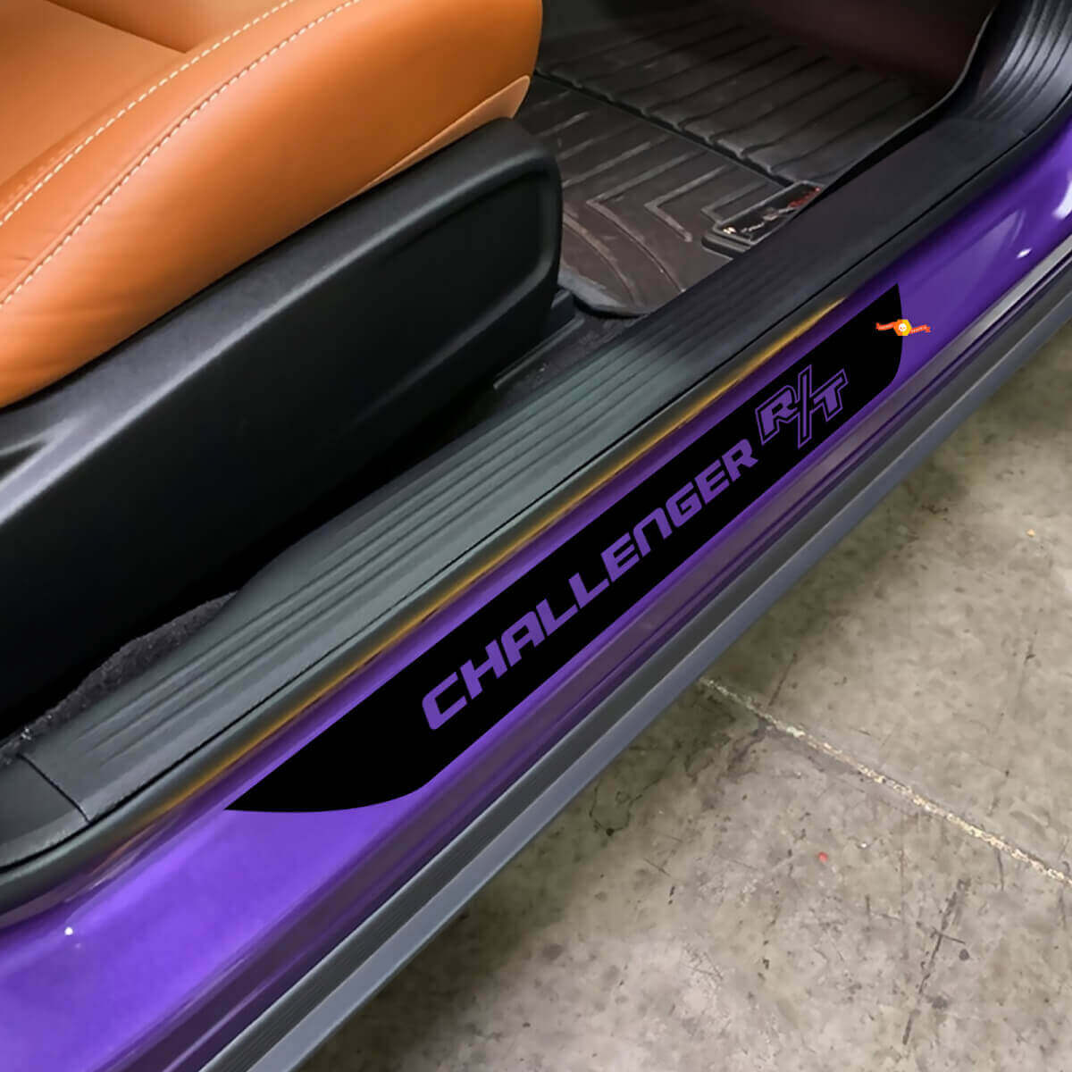 Beschriftungs-Vinyl-Türschwellen-Streifenaufkleber für Dodge Challenger