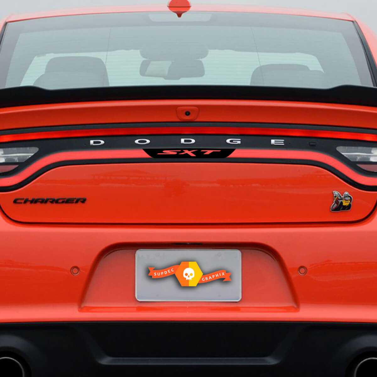 SXT hinterer Bremslicht-Vinyl-Aufkleber für Dodge Charger 2021