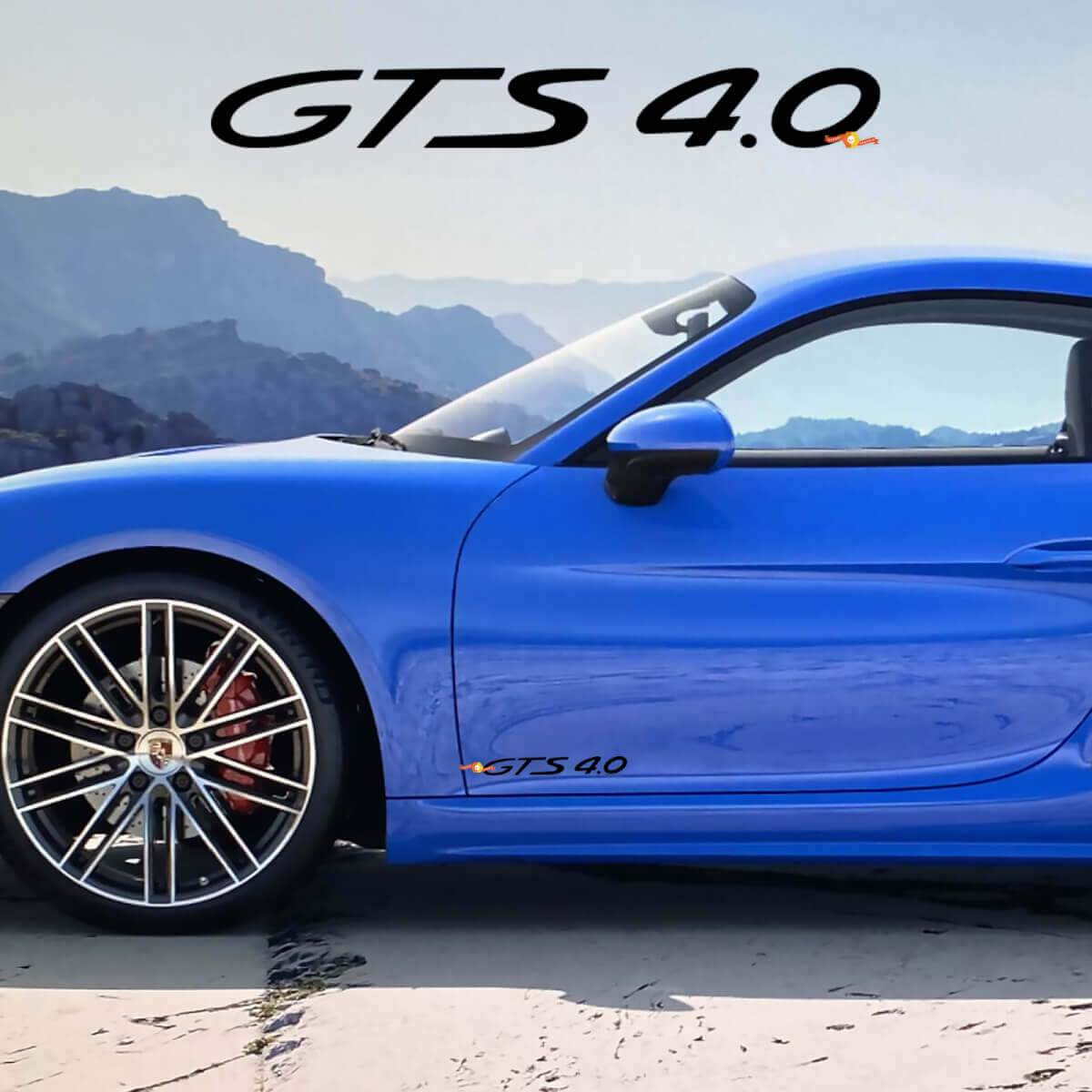 Seitentüren Aufkleber für Porsche 718 Cayman GTS 4.0 4