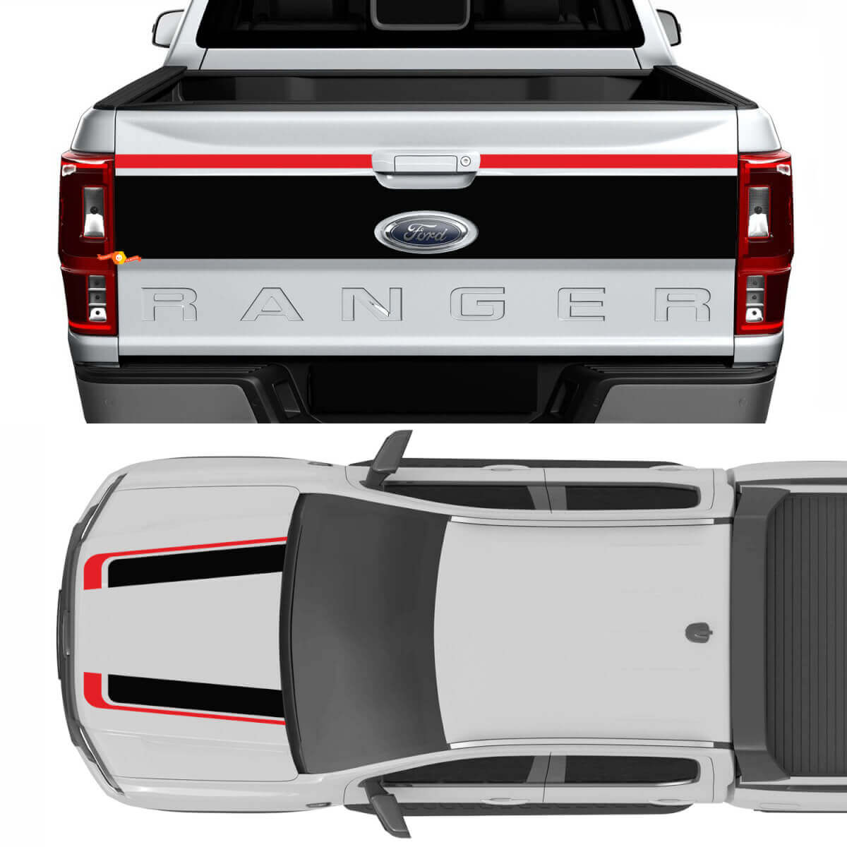 Truck Bed Side Decal Tremor Set Vinyl Stripe Stickers für Ford Super Duty F250 F150

