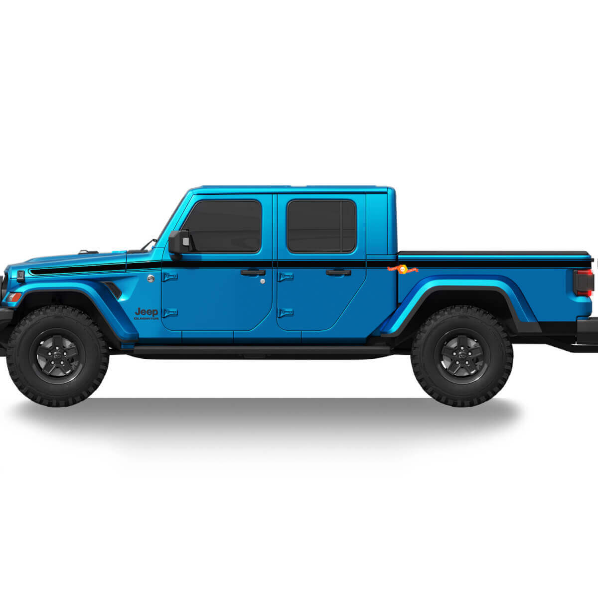 Umriss Seitenstreifen Vinyl Aufkleber Kit für Jeep Gladiator