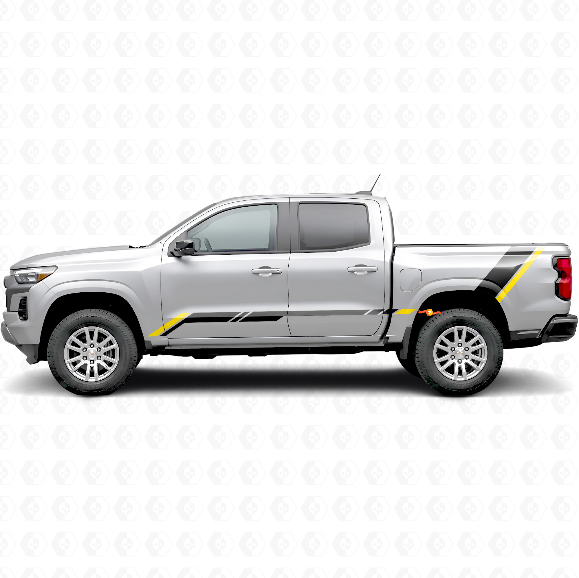 Rising Accent Tür- & Seitenbett-Vinylstreifen für Chevrolet Colorado 3. Generation 2023-2026