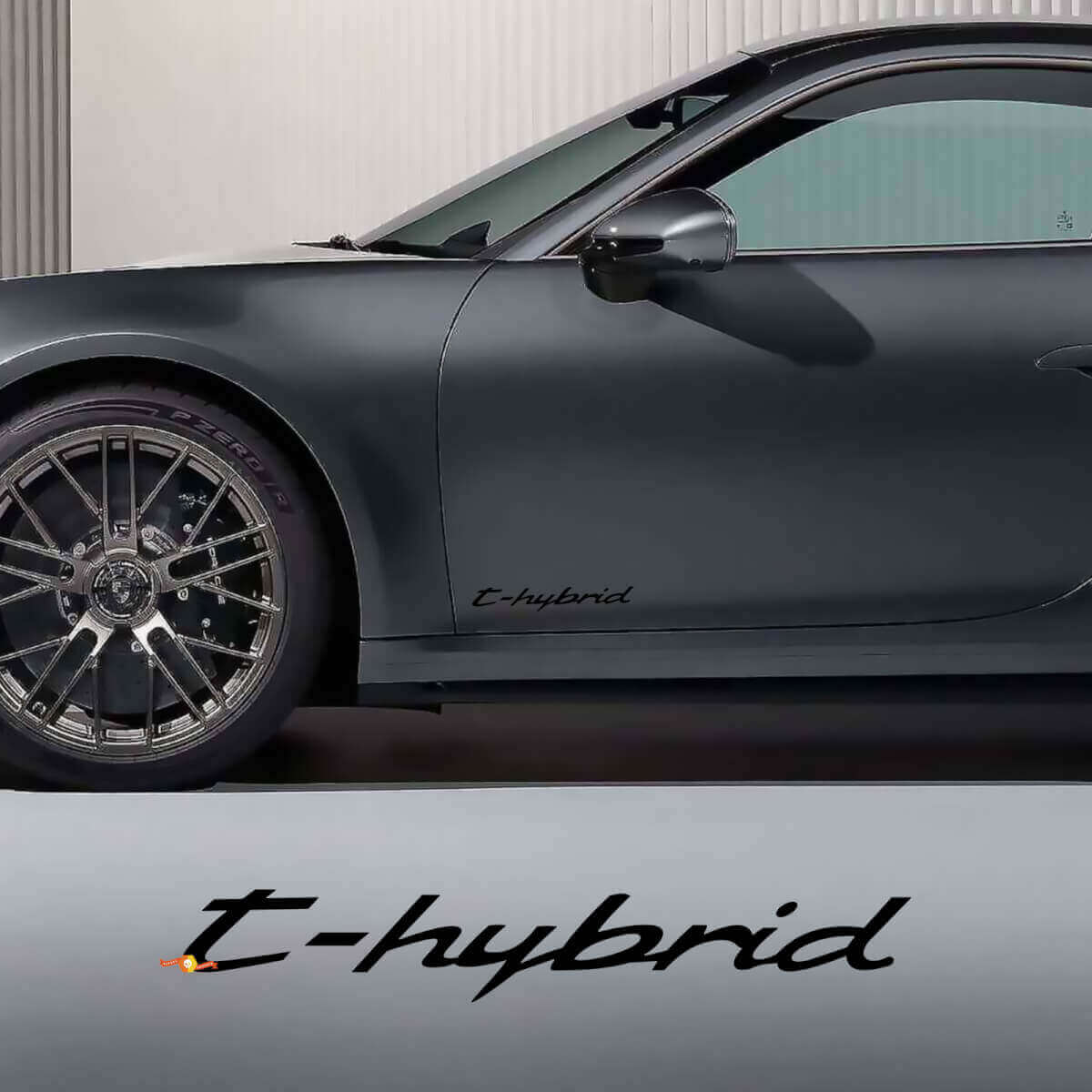 T-Hybrid Seiten-Tür Vinyl-Aufkleber-Set für Porsche 911