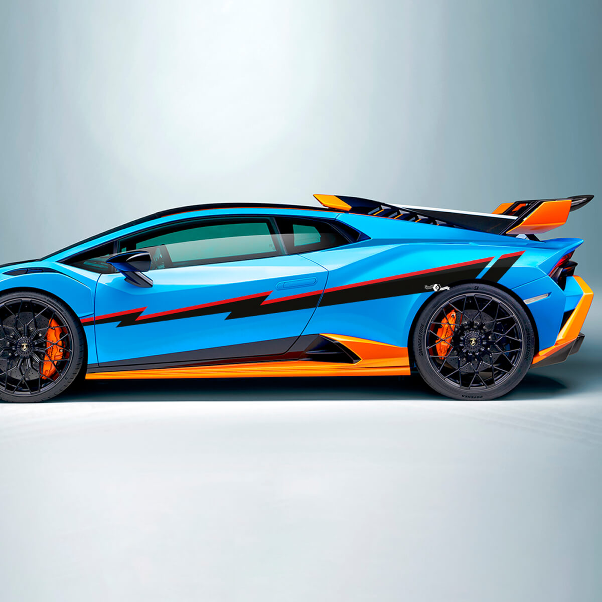 STO Streifen Seitenaufkleber Vinyl Aufkleber Grafiken für Lamborghini STO
