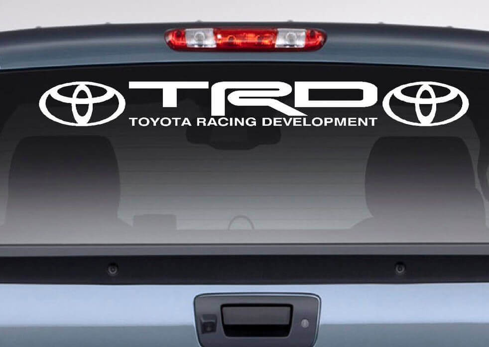 TRD Racing Development Heckscheiben Vinylaufkleber für Toyota Fahrzeuge