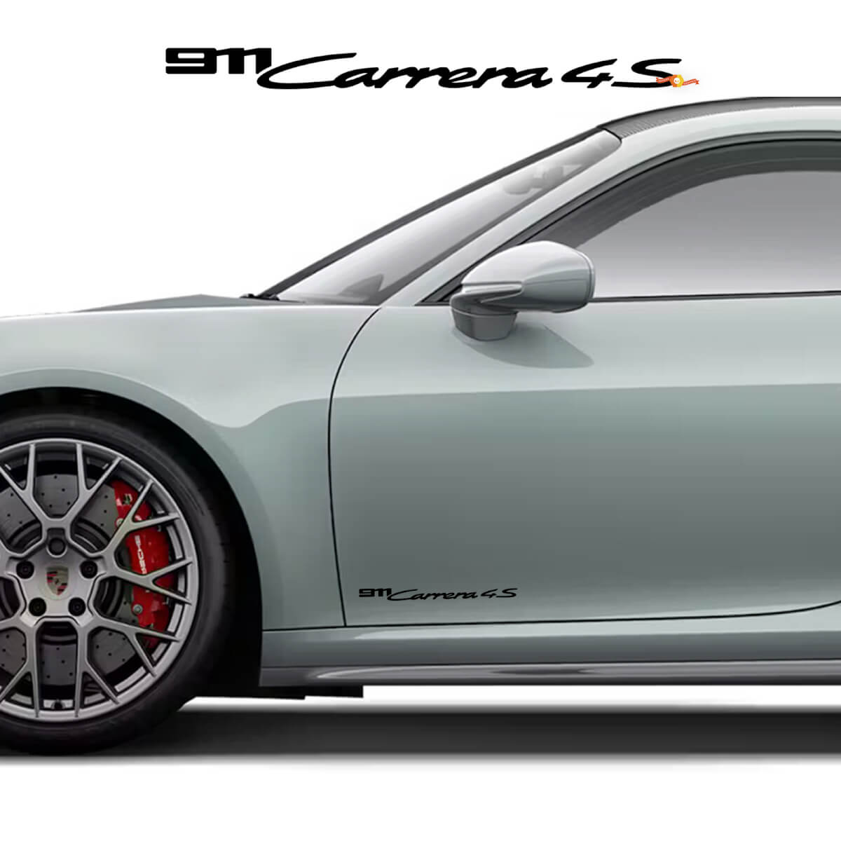 2x Porsche Porsche 911 Carrera 4G Signature Seitentür Aufkleber Sticker
