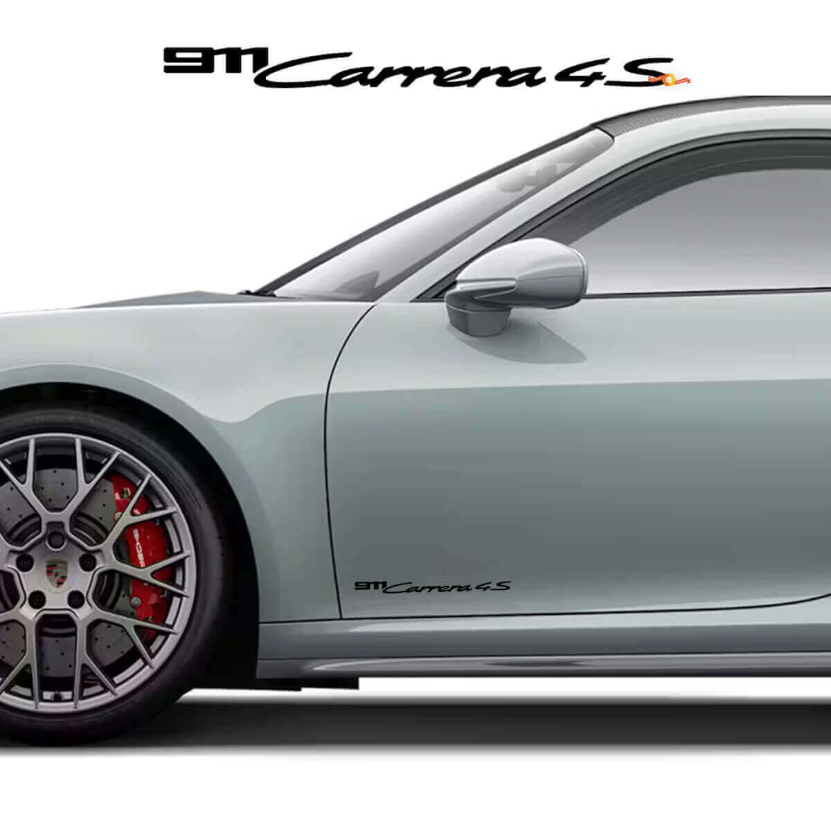 911 Carrera 4S Seitentür Vinyl-Aufkleber Paar für Porsche 911