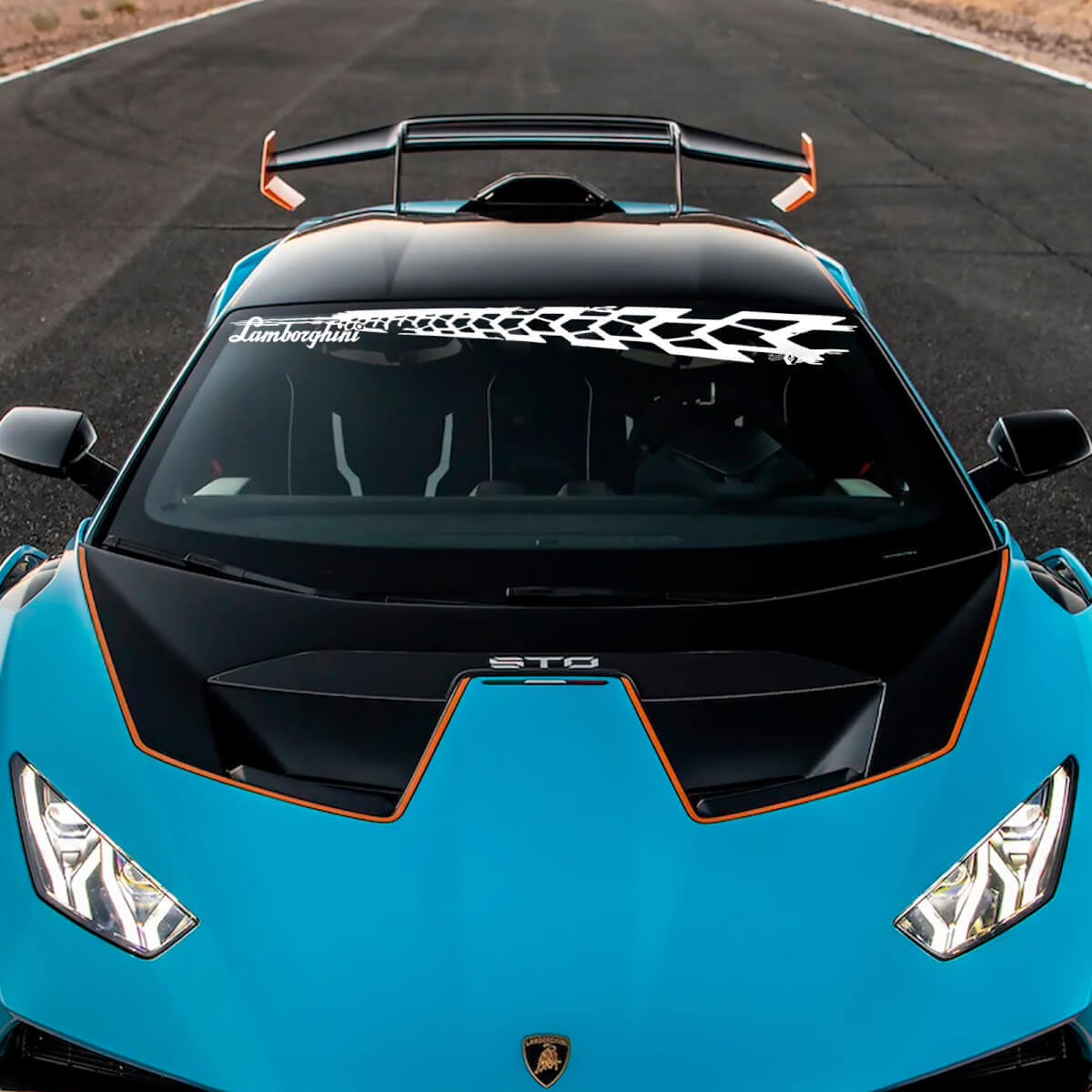 Frontscheibe STO Logo Lambo Vinyl Aufkleber Grafiken für Lamborghini STO 2

