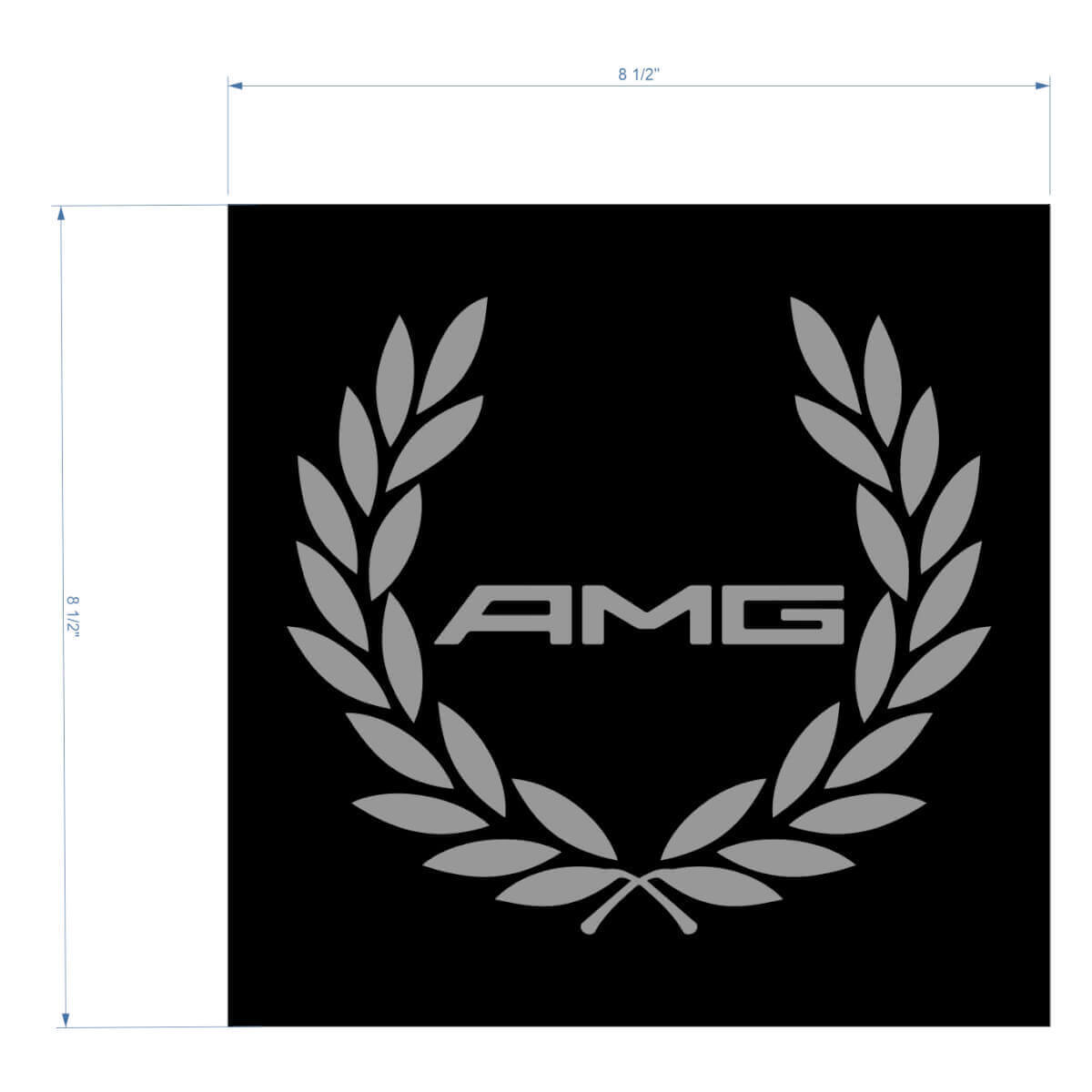 AMG Racing Kranz Universeller Vinyl-Aufkleber für Mercedes-Benz S-Klasse