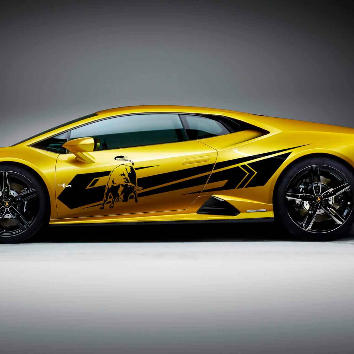 Bull Seitenstreifen Grafiken Racing Vinyl Aufkleber Sticker Grafiken für Lamborghini Huracan Evo