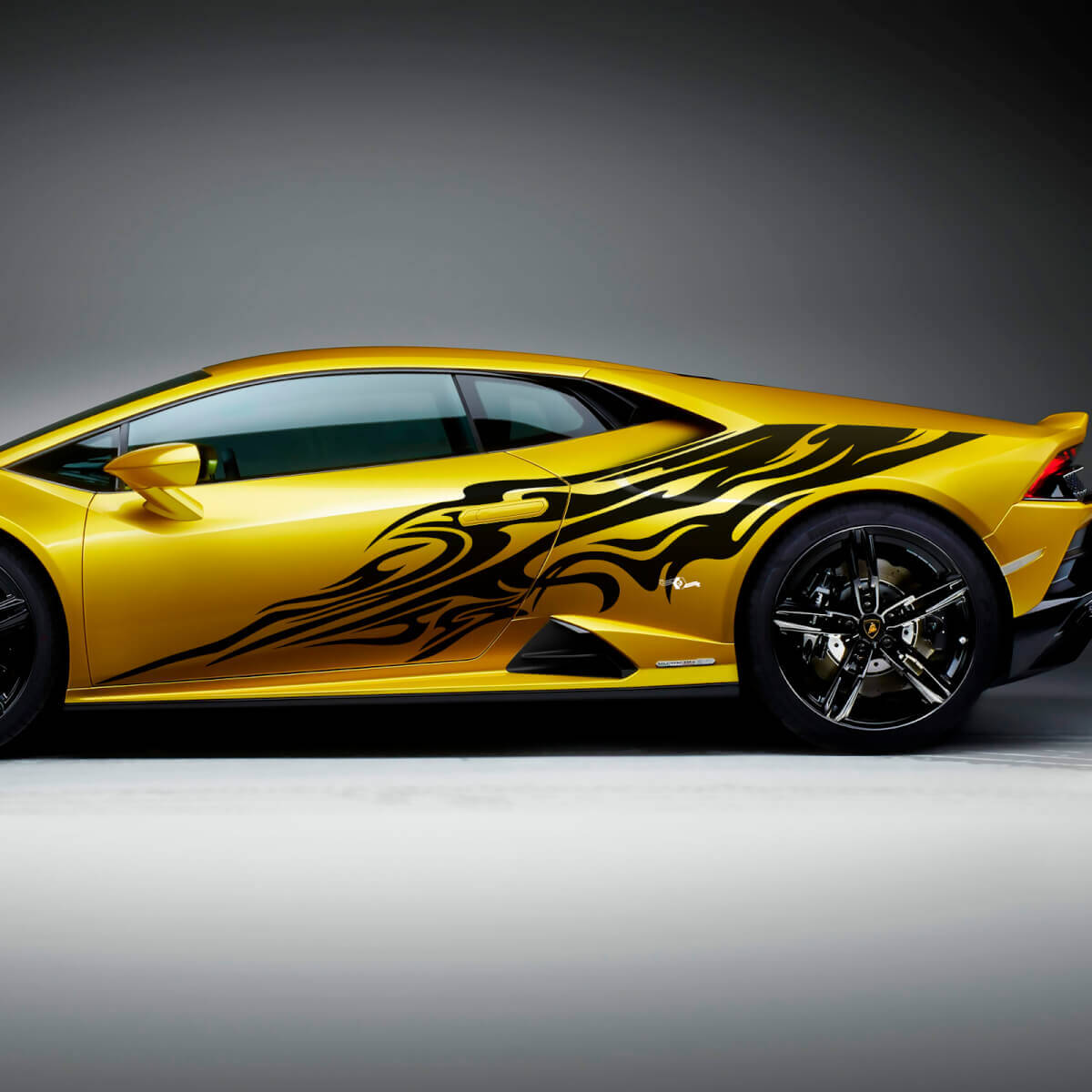 Seiten-Tribal-Streifen-Grafiken Racing Vinyl Aufkleber Grafiken für Lamborghini Huracan Evo

