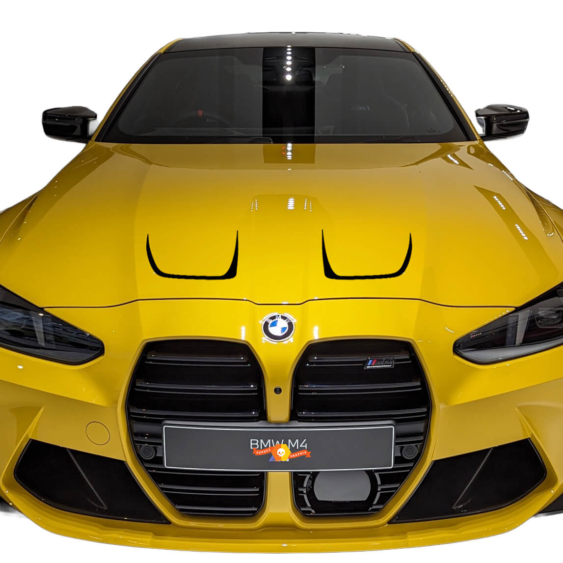 Hutentlüftung Vinyl-Aufkleber im Stil für BMW M4 M3 G80 G82 G83
