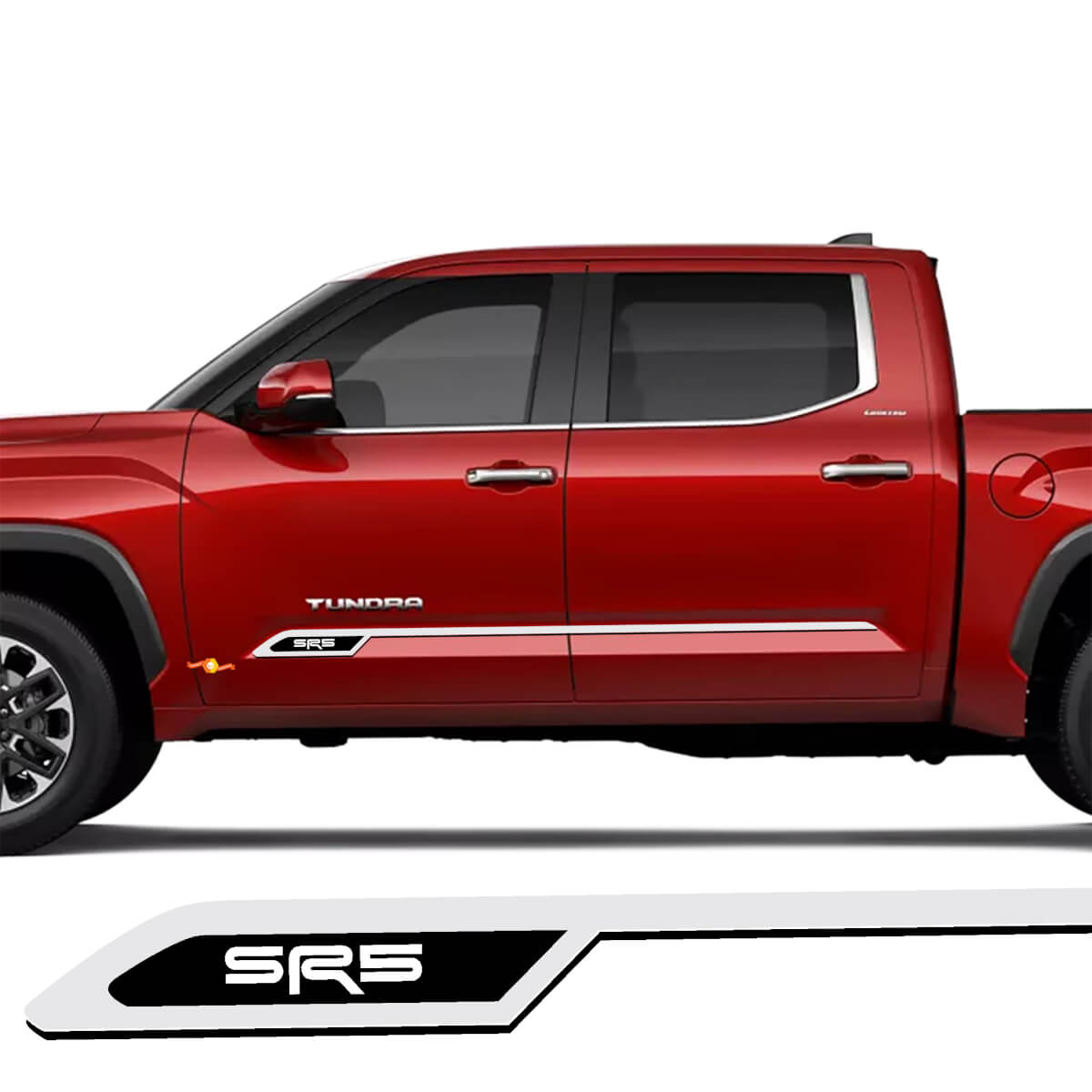 Seitenstreifen Rocker Panel Vinyl Aufkleber passend für Toyota Tundra 2025 und neuer