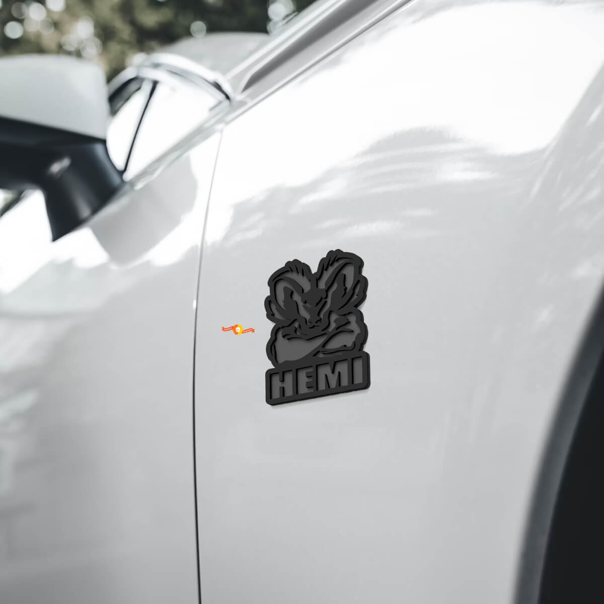Hemi Ram Muscle Kotflügel Emblem 3D Abzeichen