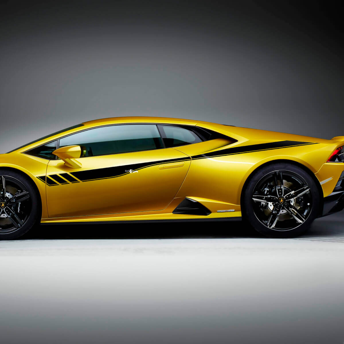 Seitliche Streifen Grafik Racing Vinyl Aufkleber Sticker Grafik 2 für Lamborghini Huracan Evo