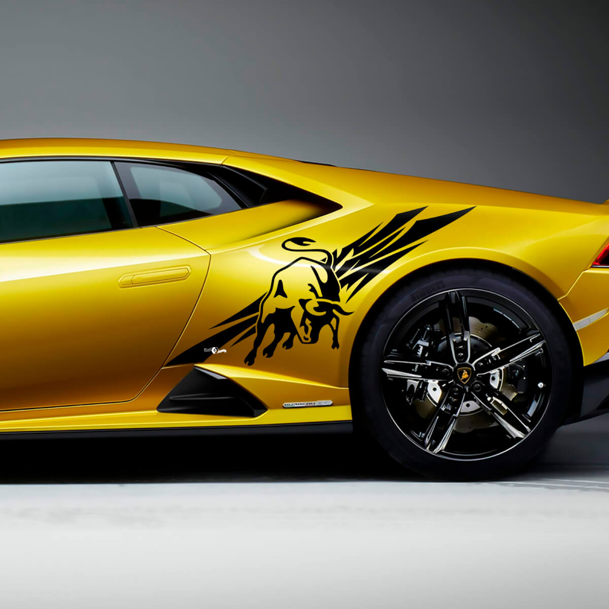 Seitenheckfender Bull Graphics Racing Vinyl Aufkleber Grafiken für Lamborghini Huracan Evo