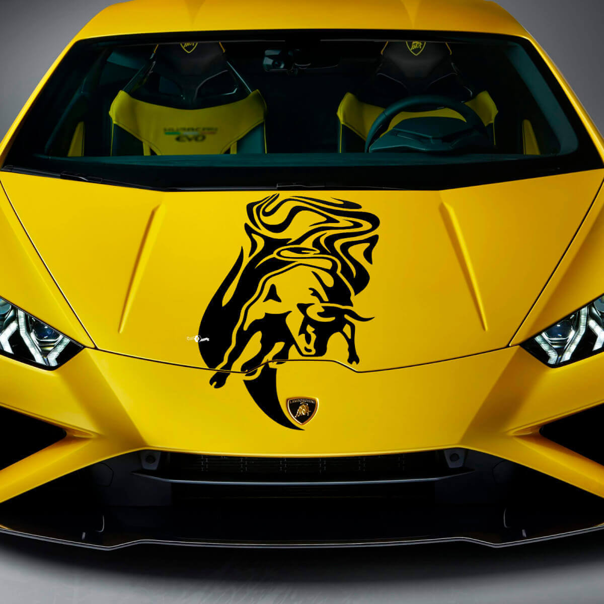 Motorhauben-Bullen-Grafiken Racing Vinyl-Aufkleber Grafiken für Lamborghini Huracan Evo