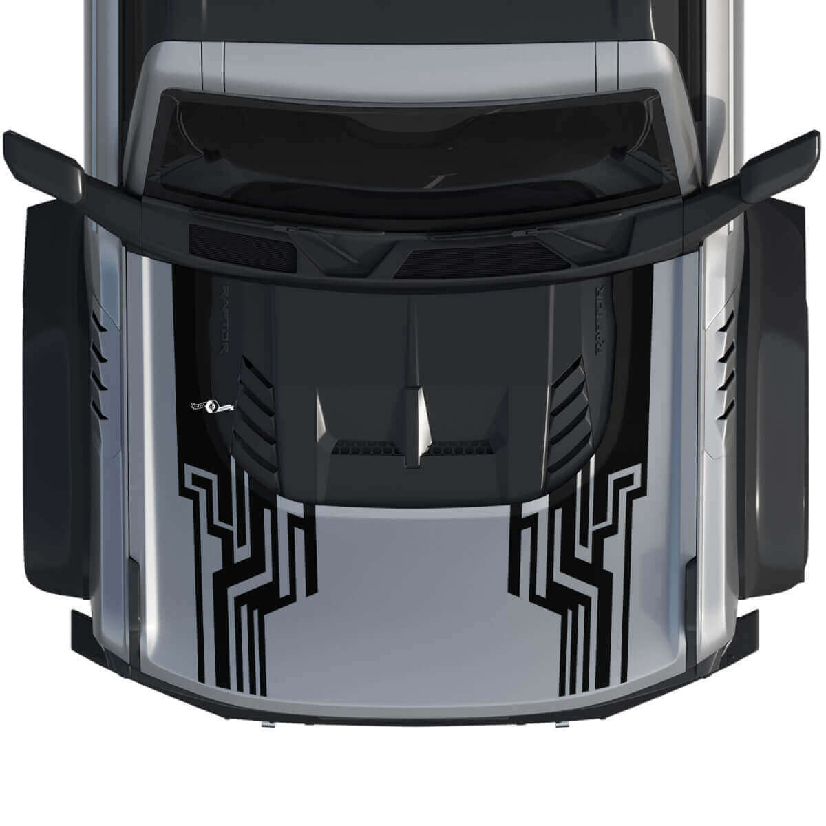 Motorhaubenfolien-Aufkleber 2 für Ford Bronco Raptor