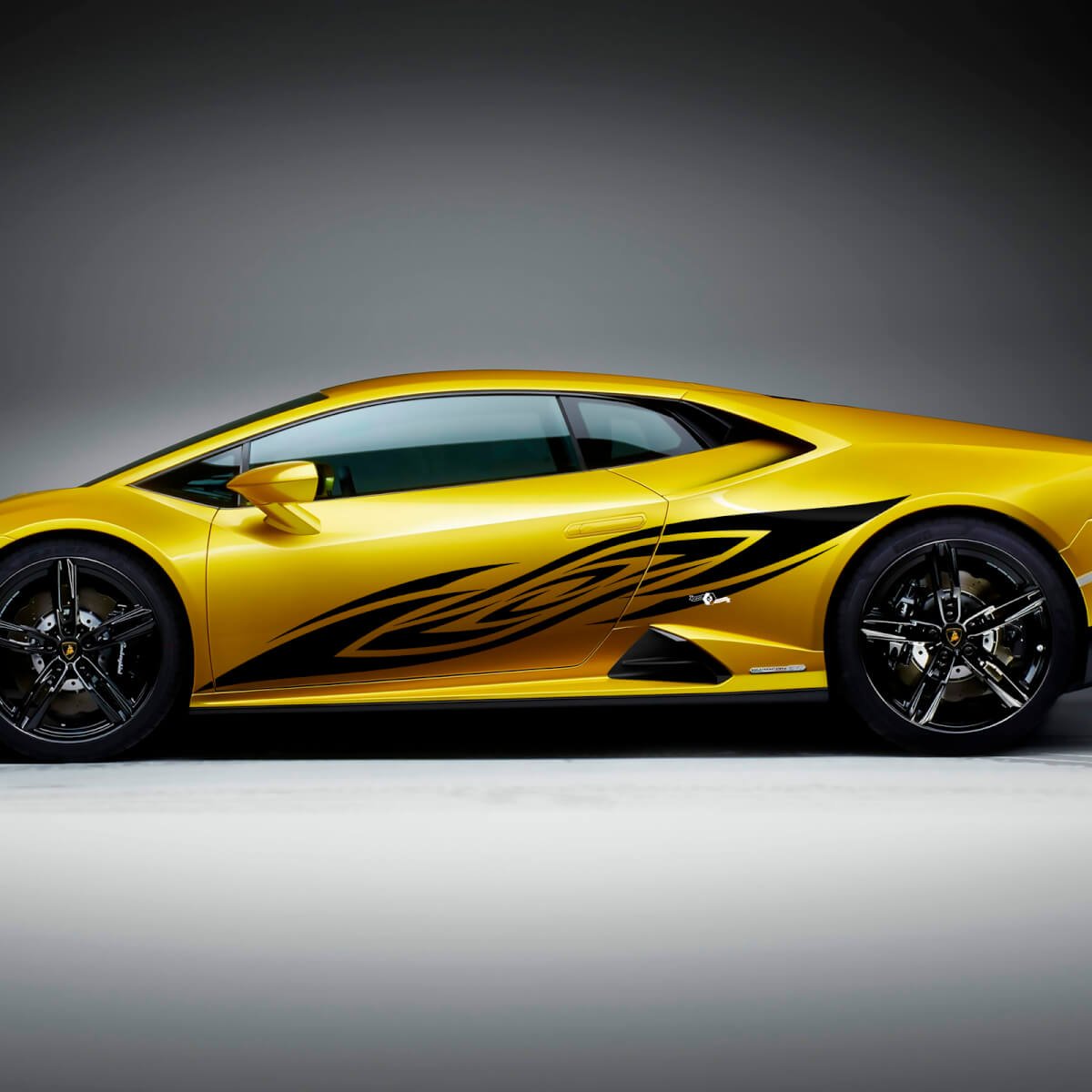 Seitenrenngrafiken Vinylaufkleber Grafiken für Lamborghini Huracan Evo
