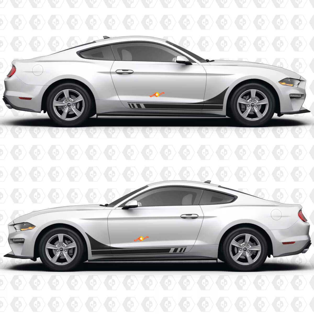 Racing-Türstreifen Vinyl-Aufkleber für Musclecar Musclecarmodell GT