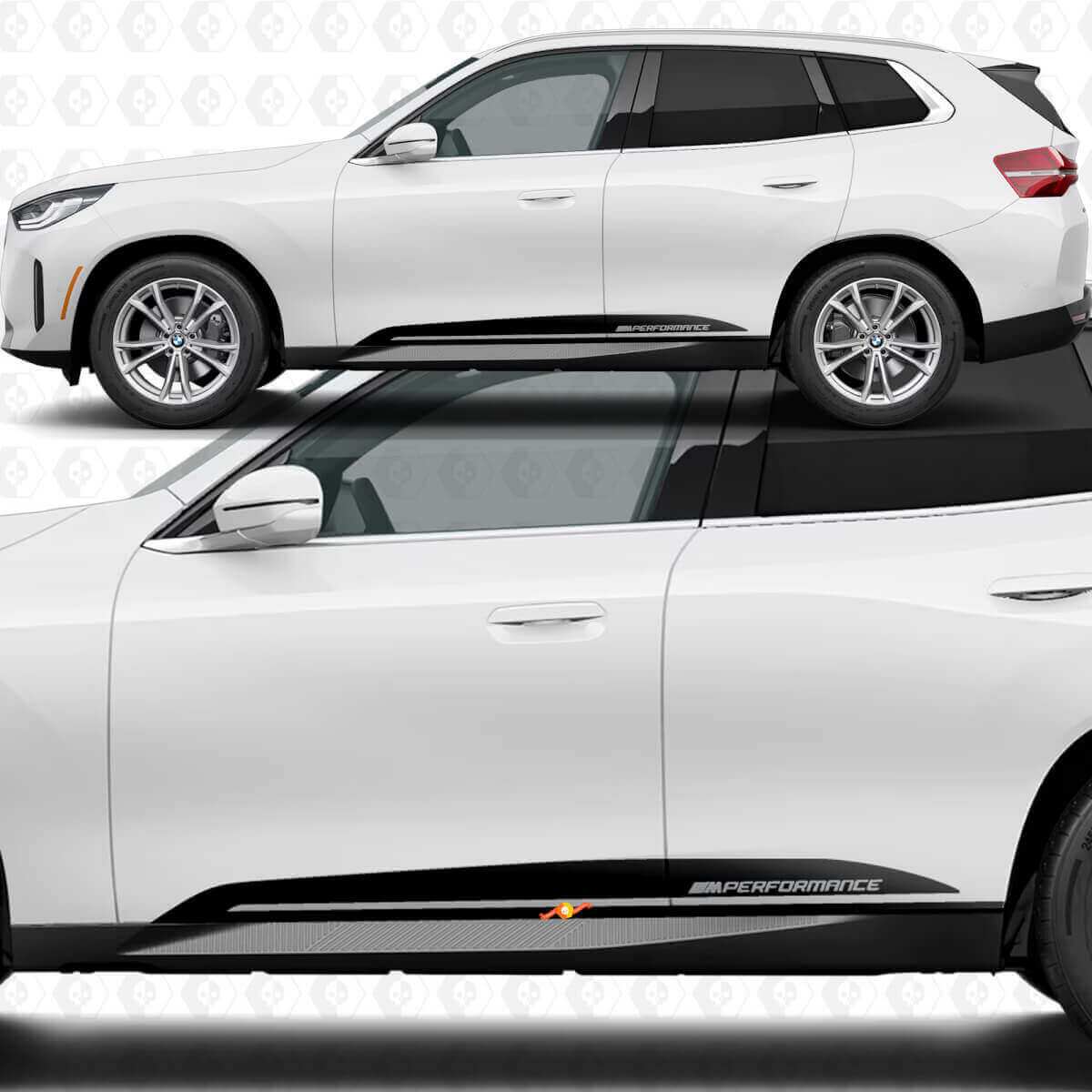 M Performance Seiten-Türschweller Streifen Dekor-Set für BMW X3 G45