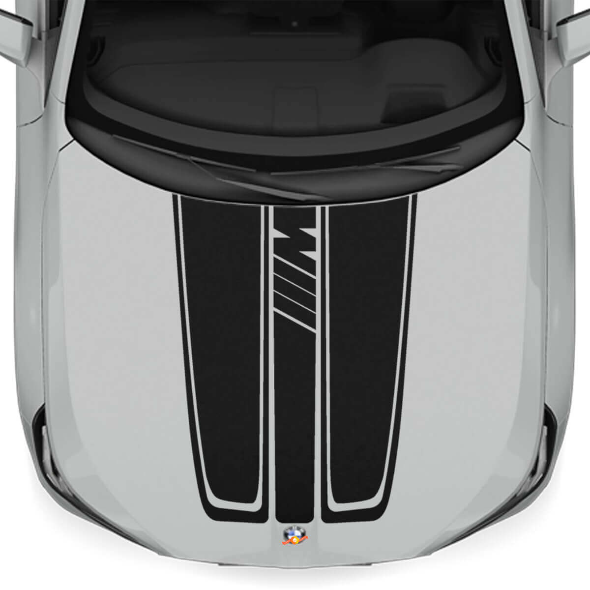M-Style Haubenstreifen Vinyl-Aufkleber-Set für BMW X3 G45