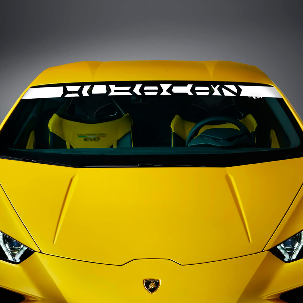 Windschutzscheiben-Streifen Vinyl-Aufkleber Grafik für Lamborghini Huracan Evo