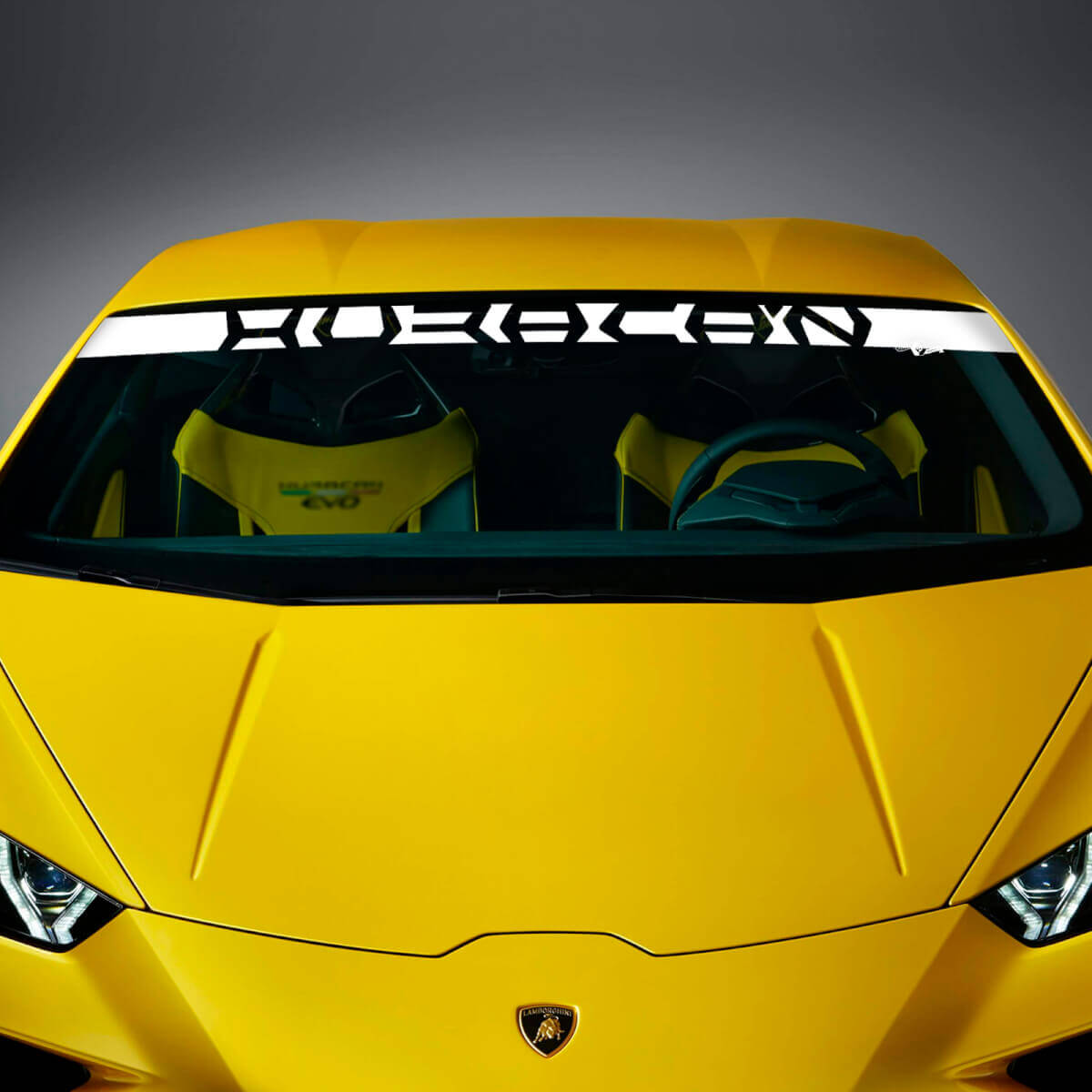 Windschutzscheiben-Streifen Vinyl-Aufkleber Grafik für Lamborghini Huracan Evo