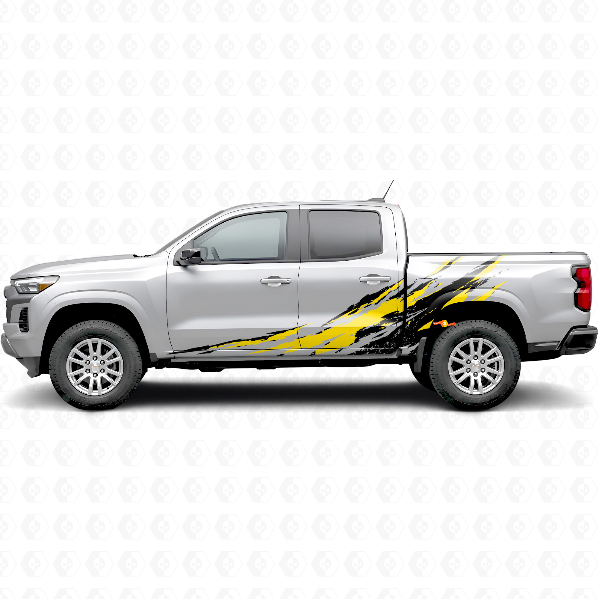 Abgenutzte Lackschutz- und Seitenbett-Vinylstreifen für Chevrolet Colorado 3. Generation 2023-2026