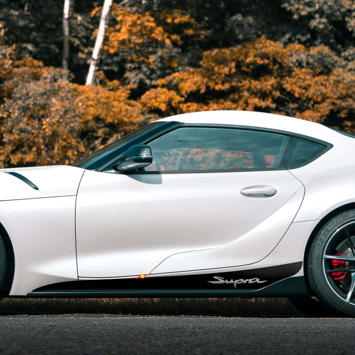 Seitenschweller-Streifen Vinyl-Aufkleber für Toyota Supra MKV A90 A91